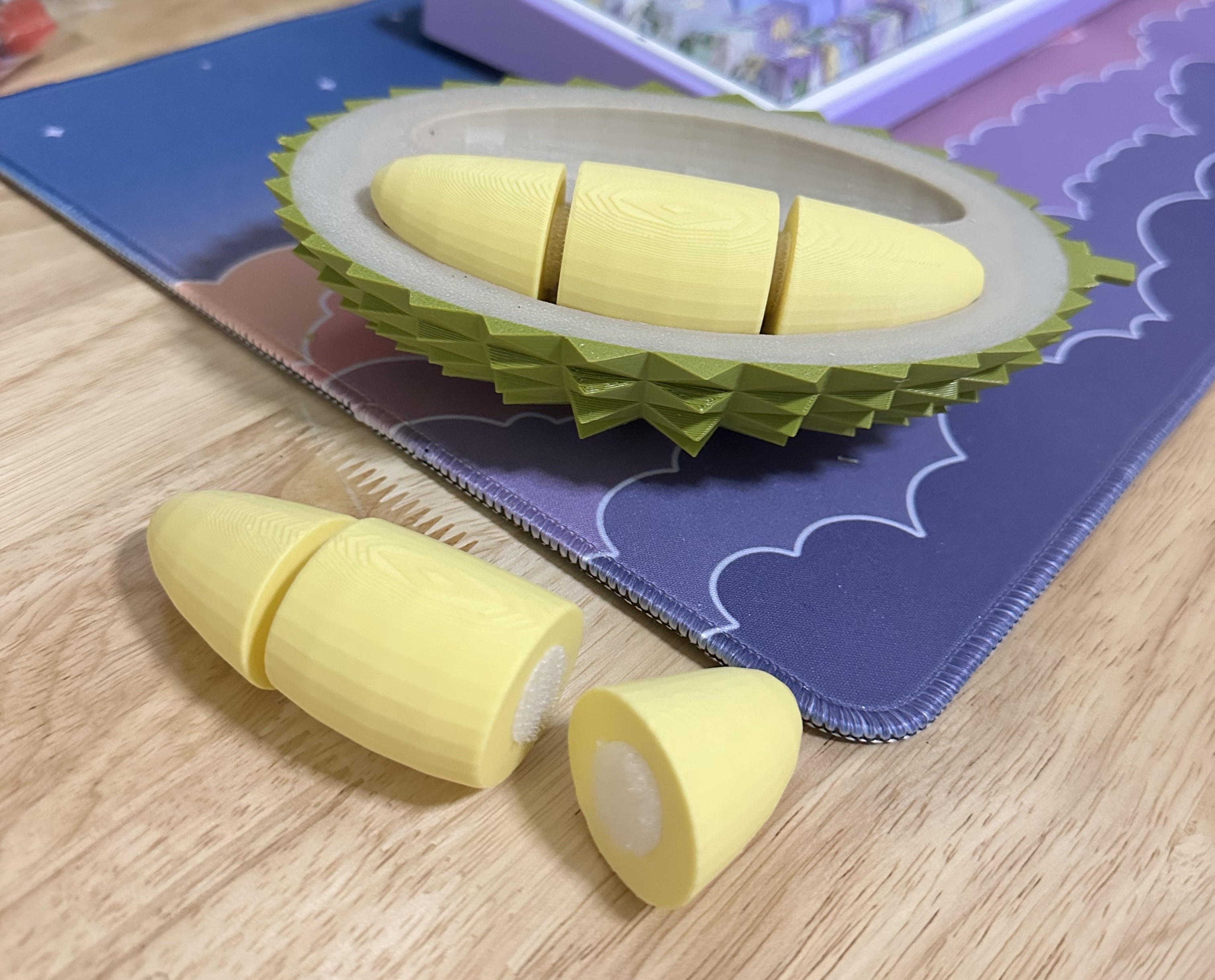 3D printed durian toy